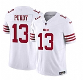 Men & Women & Youth San Francisco 49ers #13 Brock Purdy White 2023 F.U.S.E. Vapor Untouchable Limited Stitched Football Jersey,baseball caps,new era cap wholesale,wholesale hats